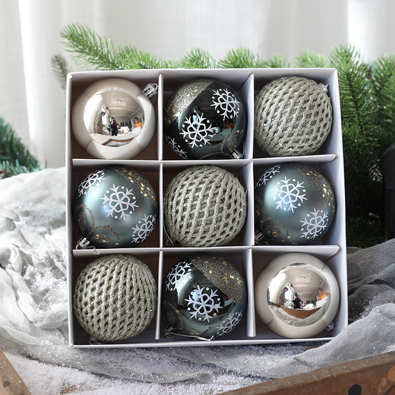 Picture of Christmas ball suit gift box Christmas painted gift bag ball Christmas tree decoration pendant wholesale
