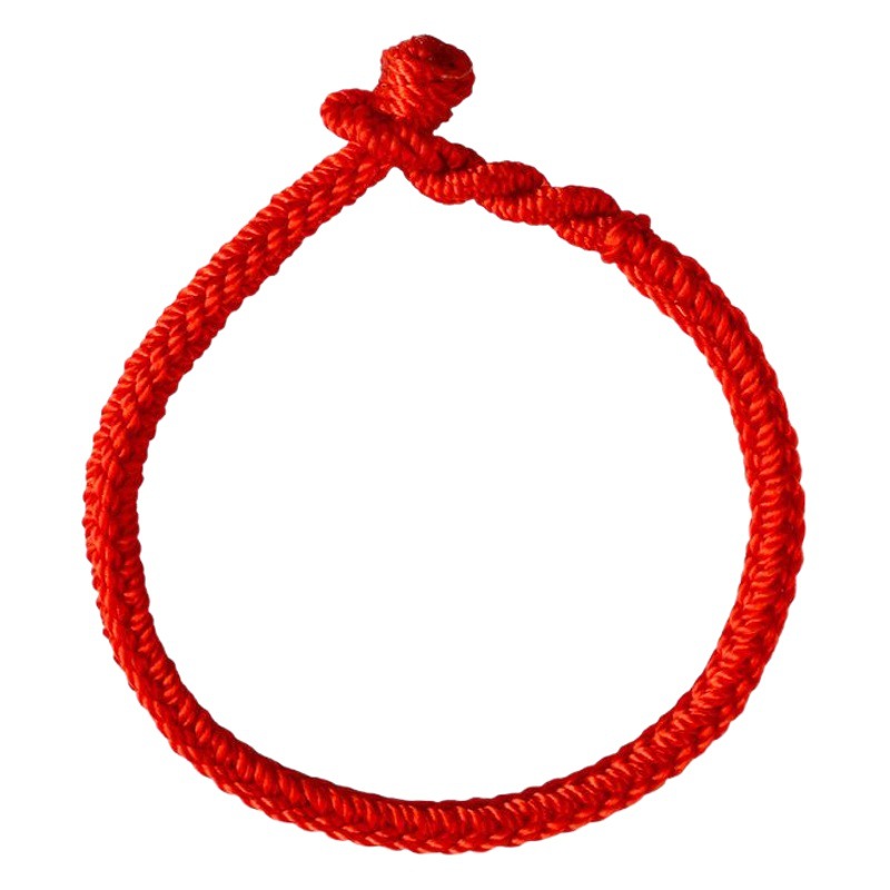 Dragon knot life year red rope bracelet rat year gold beads hand-woven colorful rope jewelry wholesale