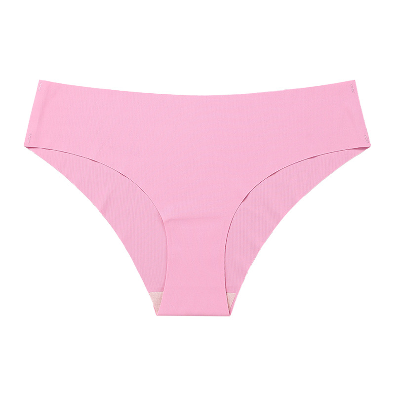 Picture of European and American Cross-border Pregnant Women's plus size Traceless Women's Underwear Class A Ice Silk Breathable Sports Low Waist Naked Briefs for Women