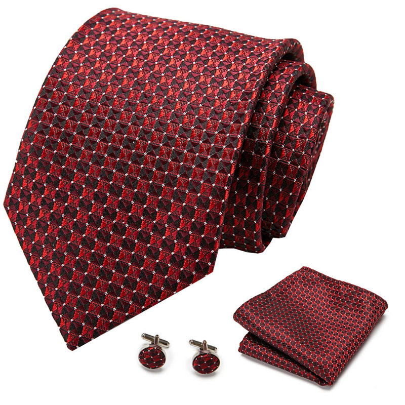 Picture of New Tie in Stock Cross-Border Hot Selling Tie Manufacturer Business Men's Formal Tie Set Ready-Made Fashion Accessories