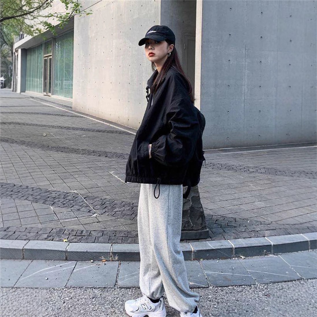 Picture of Workwear Coat Women's 2025 New Spring and Autumn Retro American Black Baseball Suit Korean Loose Casual Fashion Top