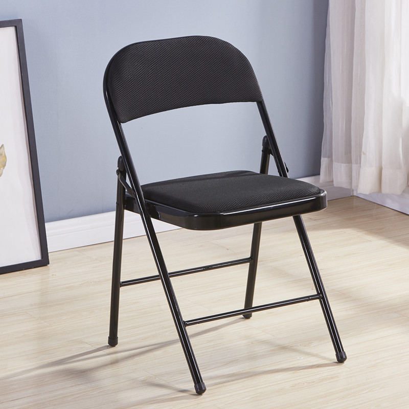 Picture of Manufacturer Wholesale Office Meeting Folding Chair Metal Chair Simple Household Back Chair Training Exhibition Chair Dormitory Chair