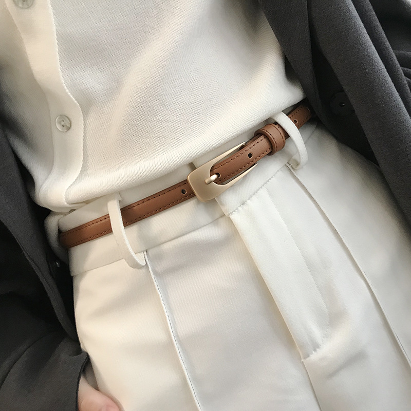 Retro Student Small Belt Simple All-match South Korea Decoration Thin Belt with Dress Chic Women's Jeans Belt