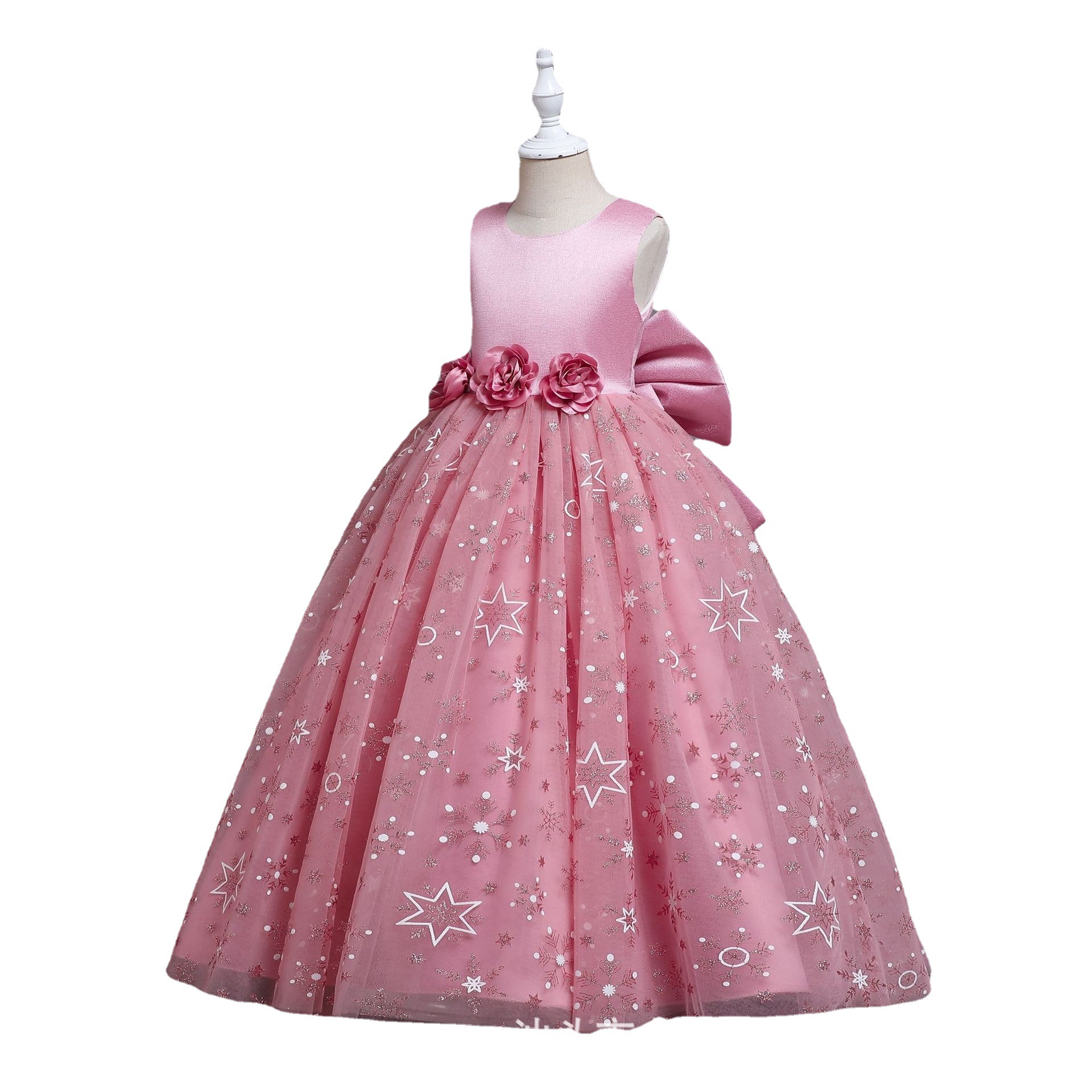 Picture of Amazon Explosions dress Girls Summer Dress Girls Princess Skirt Pontoon Skirt Big Children dress Children's Wear Wholesale