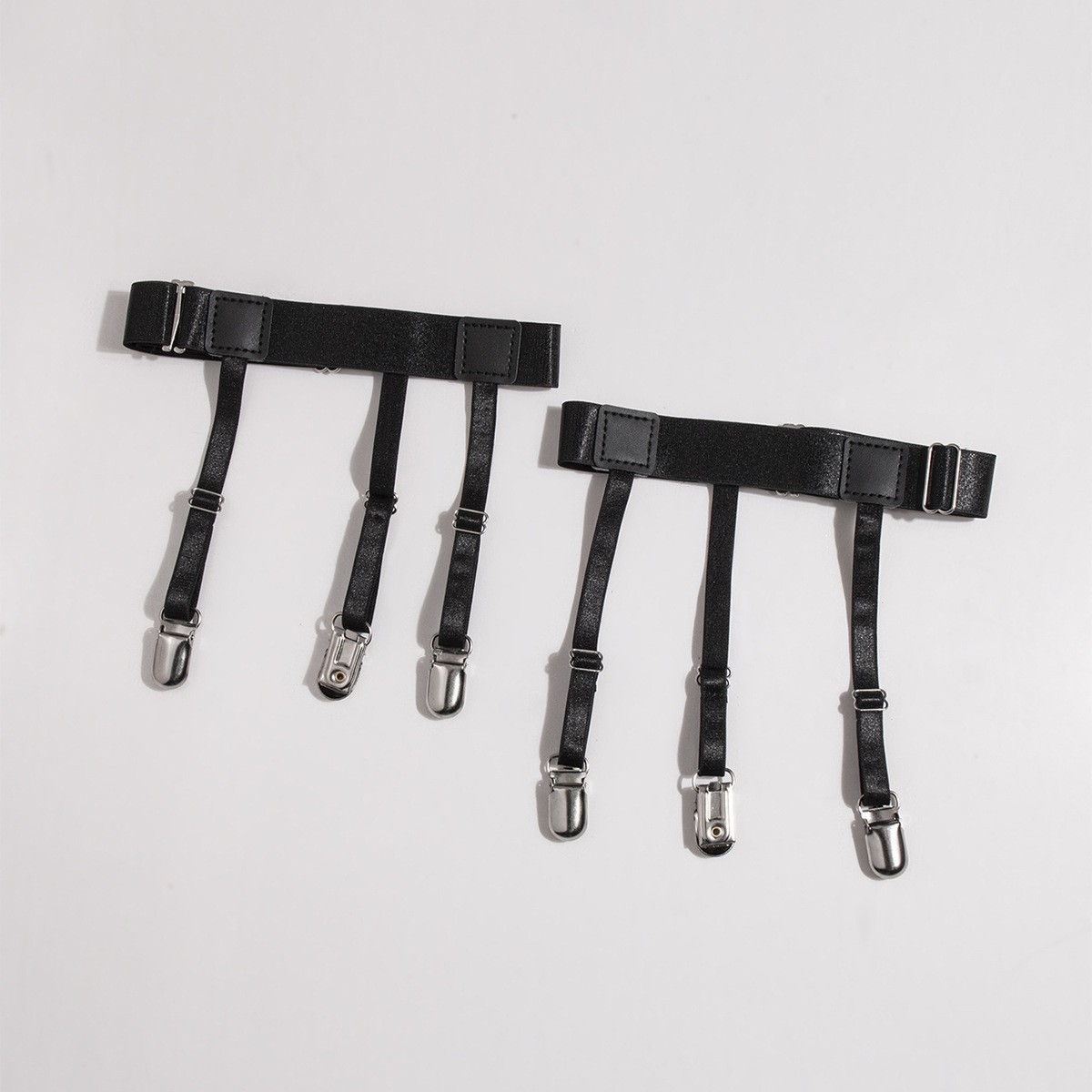 Picture of Unisex Simple elastic adjustable three-clip shirt clip socks clip business all-match in stock neat men