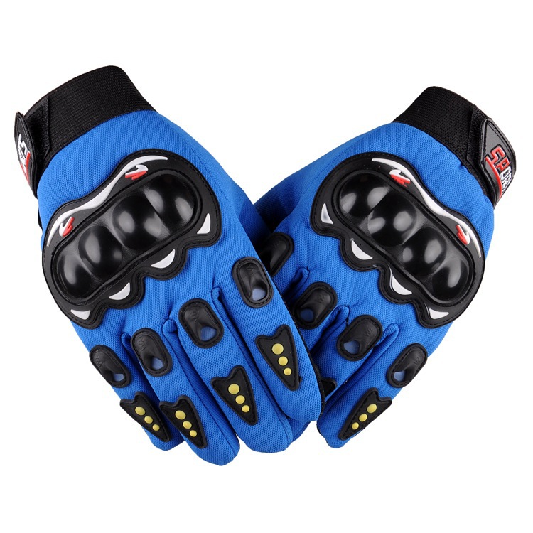 Picture of Full-Finger Off-Road Spring, Summer and Autumn Cycling Half-Finger Motorcycle Cycling Gloves Outdoor Hard Shell Hand Guard Protective Motorcycle Gloves