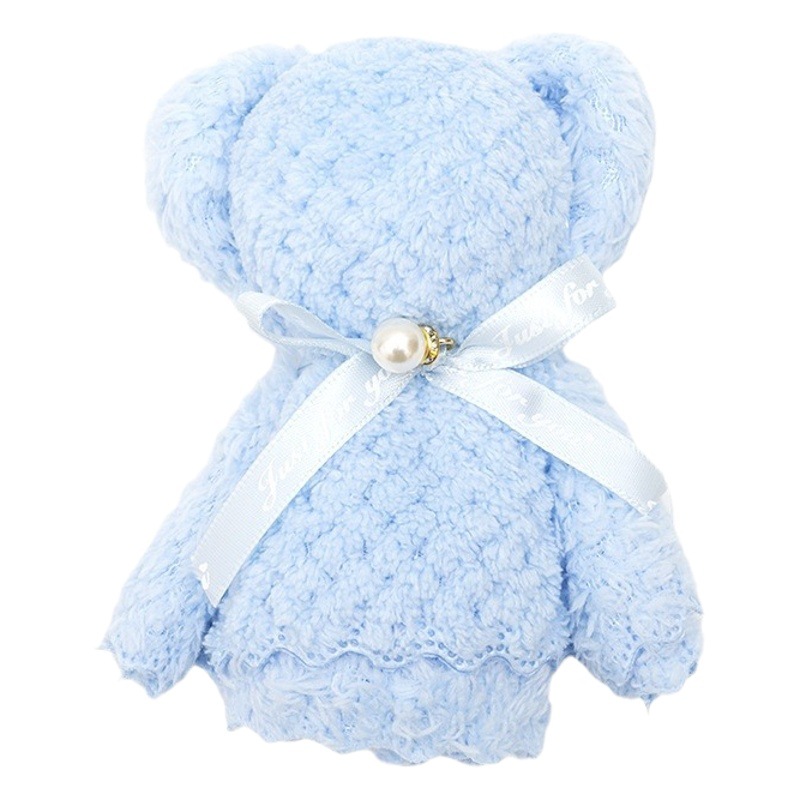 Picture of Coral Velvet Bear Towel Souvenir Gift Box Wedding Shop Promotion Event Opening Gift Advertising Gift Wholesale