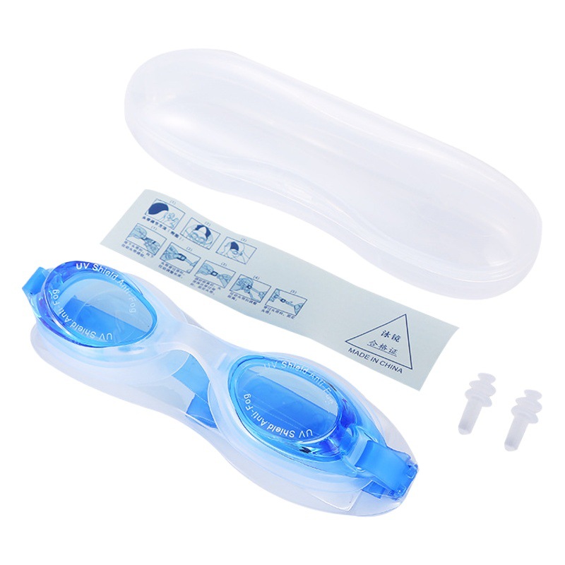 Boxed swimming goggles silicone anti-fog goggles swimming pool swimming goggles wholesale children waterproof glasses adult