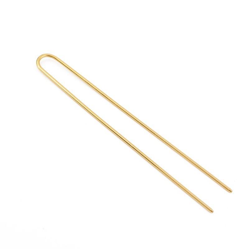 Picture of AliExpress copper hair accessories single stick hair pin comb accessories DIY hand-made antique step hairpin body material