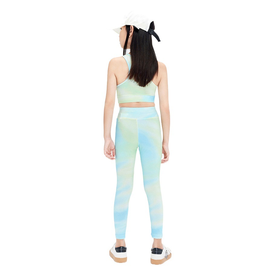 Cross-border Foreign Trade Children's Quick-drying Clothes Suit Sports Fitness Training Running High Elastic Skin-friendly Breathable Yoga Clothing for Girls