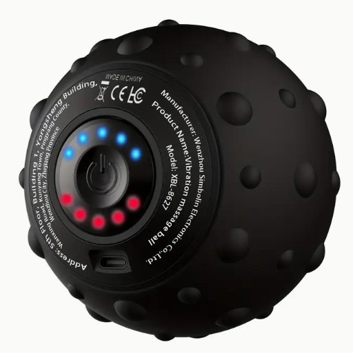 Cross-border exclusive vibration massage ball, electric fascia ball, muscle relaxation massager, fitness sports recovery handball