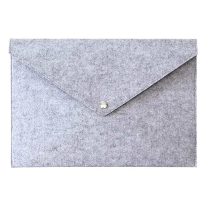 Felt Document Bag A4 Handbag Business Briefcase Vertical Envelope Bag Snap Bag Can Be Added with Logo Wholesale Customization