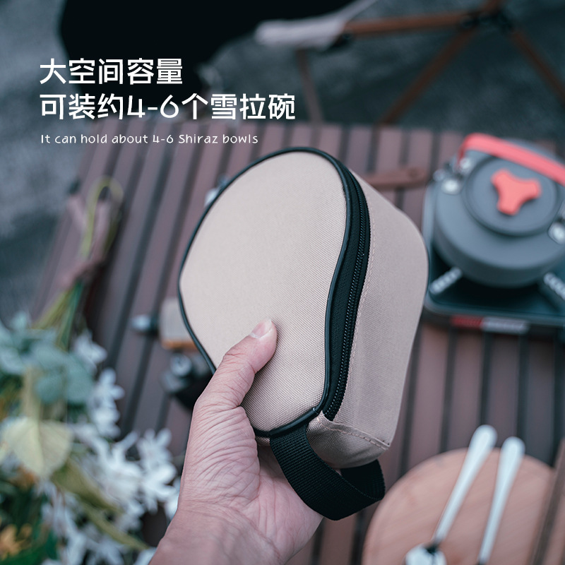 Picture of 300ml Outdoor Stainless Steel Snow Bowl Camping Tableware Set Portable Foldable Picnic Bbq Bowl 4 Pack