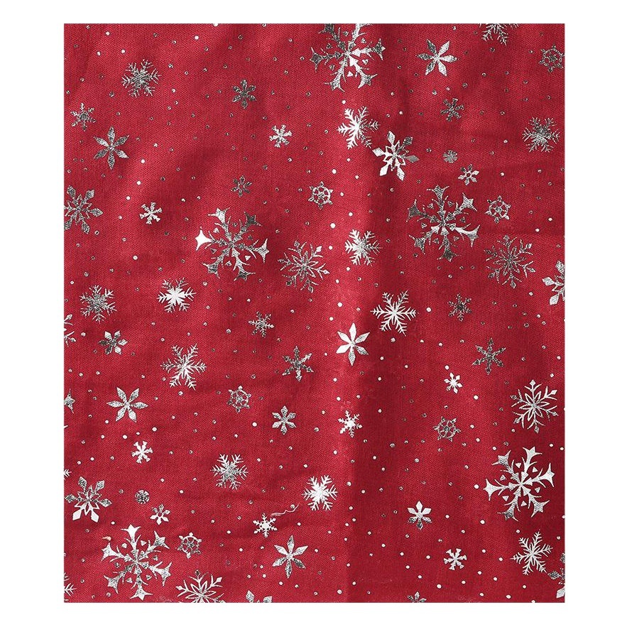 Cross-border hot selling European and American scarf Christmas Snowflake small Snowflake Hot Silver printed scarf Snowflake scarf