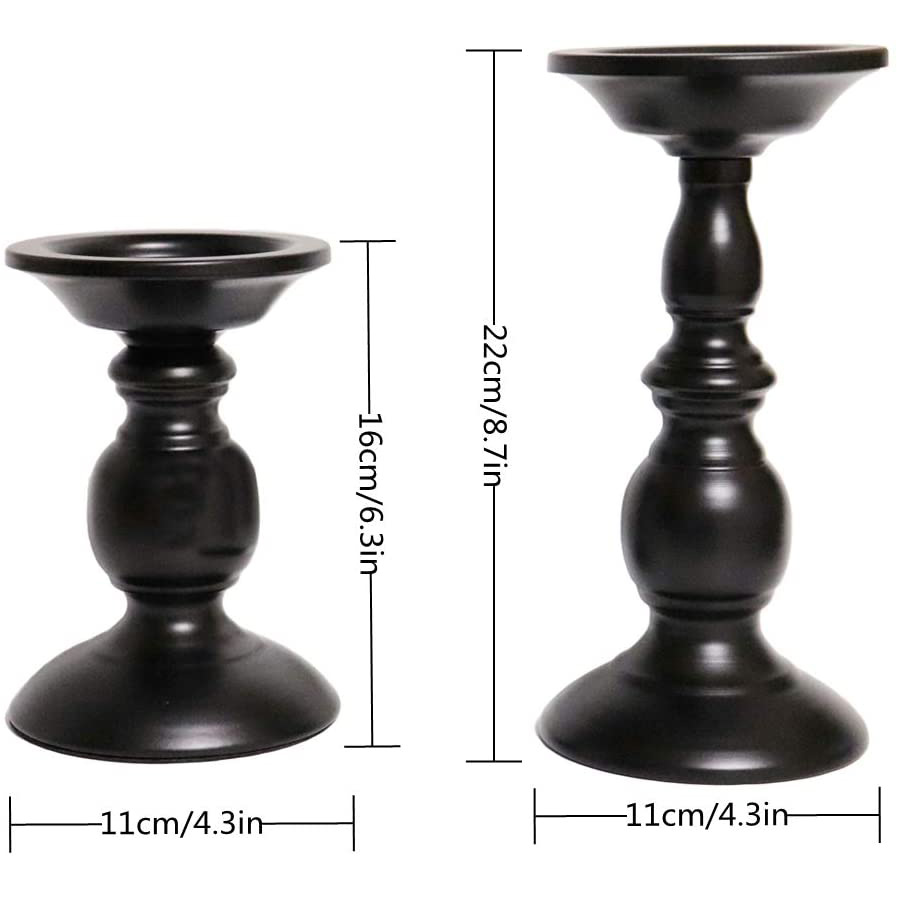 Picture of American Candlestick candlelight dinner candle Cup atmosphere decoration black iron candlestick crafts ornaments manufacturers supply