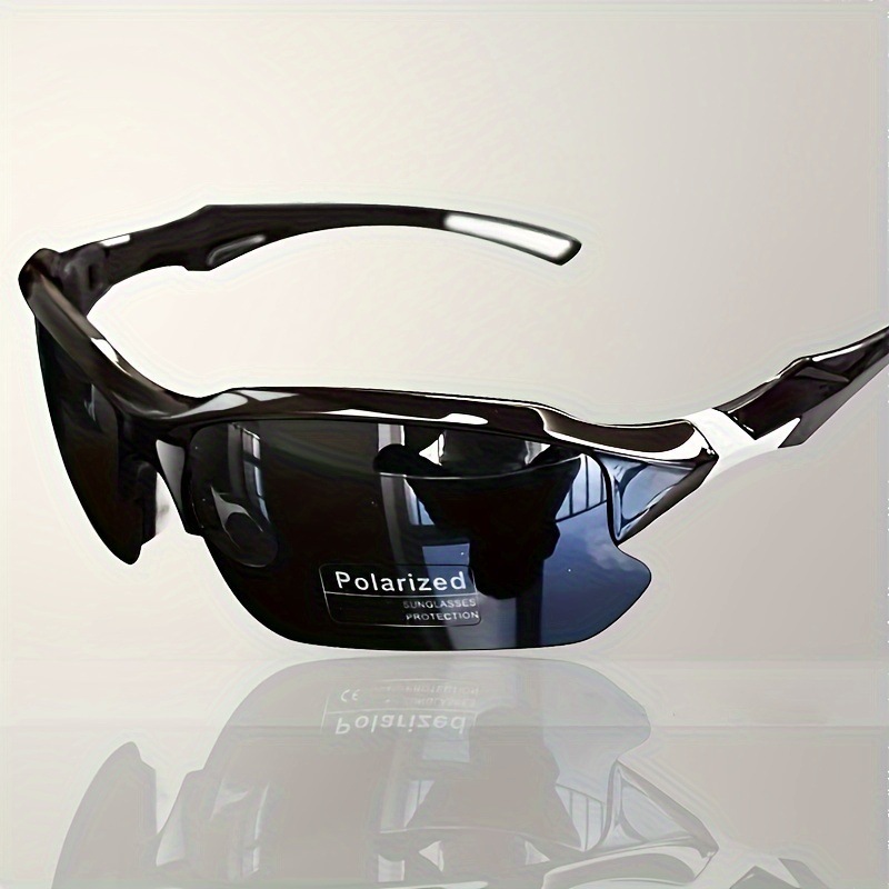 Cross-border Europe and the United States hot sale polarized outdoor sports sunglasses new half frame windproof goggles fishing sunglasses wholesale