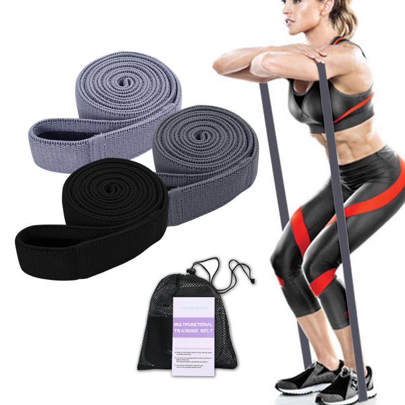 Picture of Cross-border in stock lengthened fitness resistance belt yoga tension belt sports women's elastic belt auxiliary belt knitting