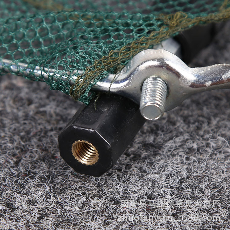 Picture of Factory wholesale retractable aluminum alloy copy net dense eye copy net head folding copy net head fishing net fishing gear wholesale