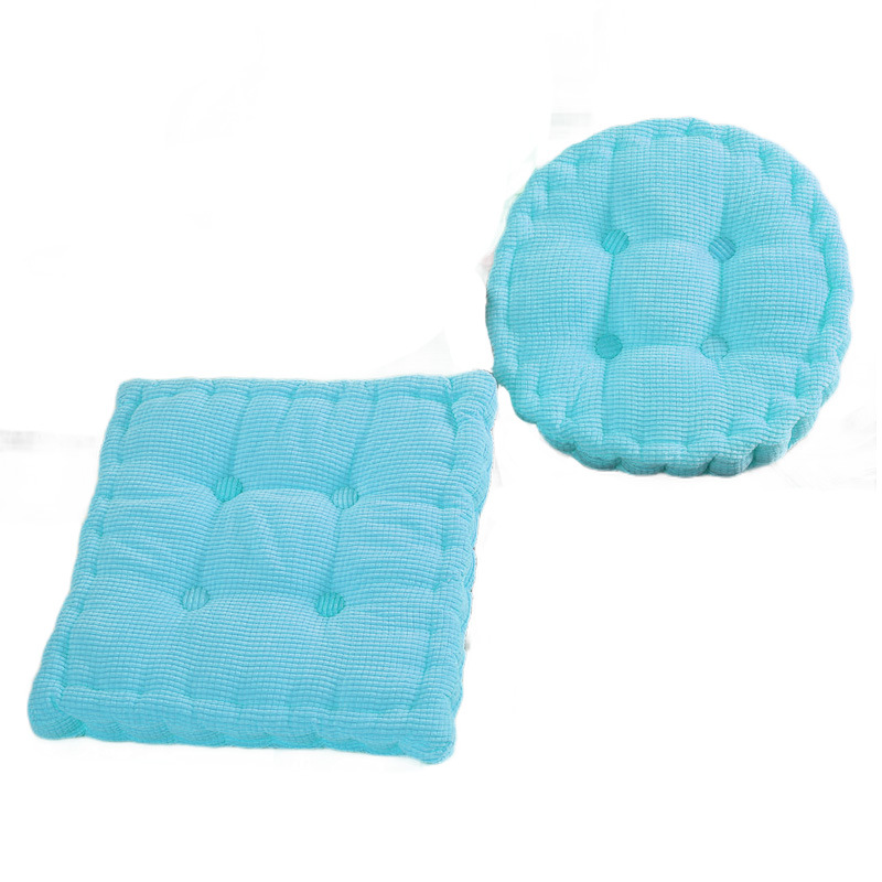 Picture of Manufacturer Wholesale Solid Color Corduroy Corn Kernel Cushions Japanese Square Round Chair Cushions Student Chair Cushions Futon