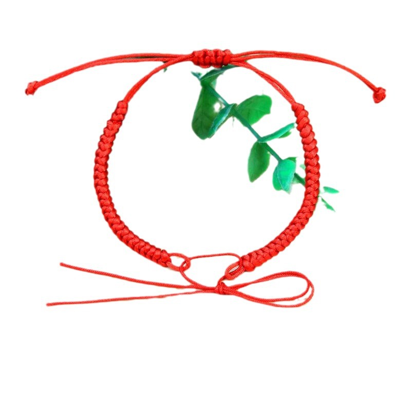 Picture of Xiao Zhan's same style diamond knot bracelet red rope bracelet men's and women's hand-woven couple's lucky delivery for the year of birth