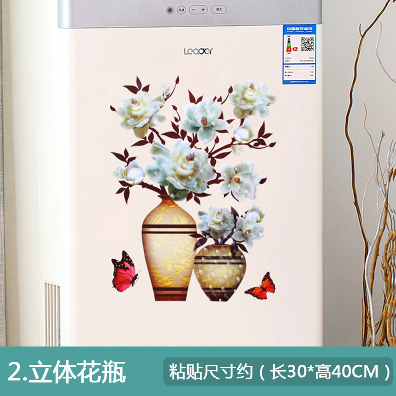 Picture of 3D Stereo Artificial Vase Bedroom Room Wall Stereo Hot Stamping Decorative Wall Stickers Amazon Export Wholesale