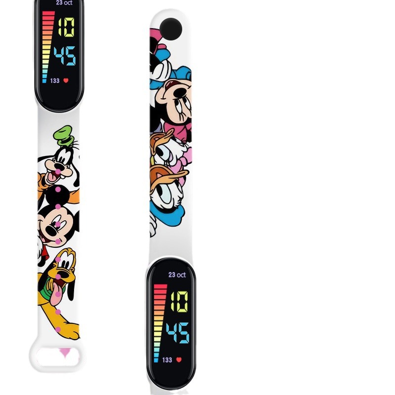 Picture of Cross-border in stock meters 12 printed LED waterproof electronic watch cartoon student cute bracelet wristband watch wholesale