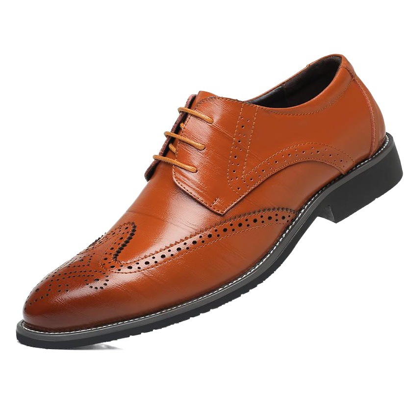 New Extra Large Size Men's Shoes Casual Blocky Shoes Lace-up Men's Shoes WISH Foreign Trade Shoes Men's One Piece Hair