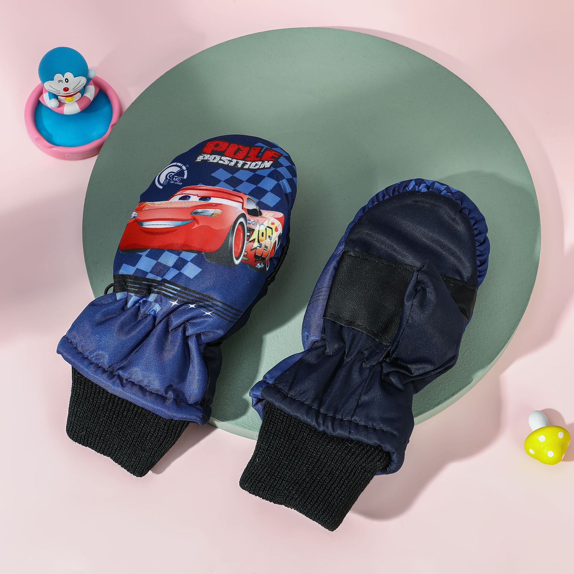 Picture of Carefully Selected Cartoon Printed Mittens Kidsren's Warm Gloves 2-6 Years Old Winter Outdoor Sports Windproof Ski Gloves