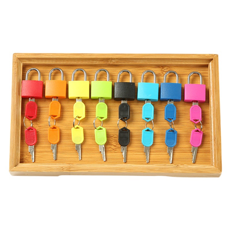 Montessori teaching aids colorful small lock learning unlocking game children's early education Montessori key lock sensory toys