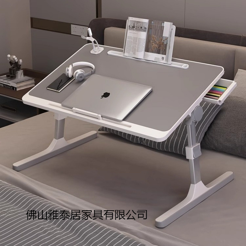 Small table on the bed, liftable computer desk, student dormitory folding table, simple home simple bedroom study desk
