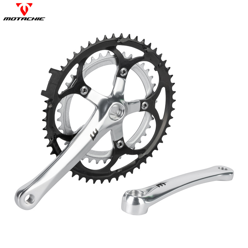 Bicycle tooth plate road bicycle aluminum alloy five-claw detachable crank variable speed steel tooth plate 52/39 tooth plate