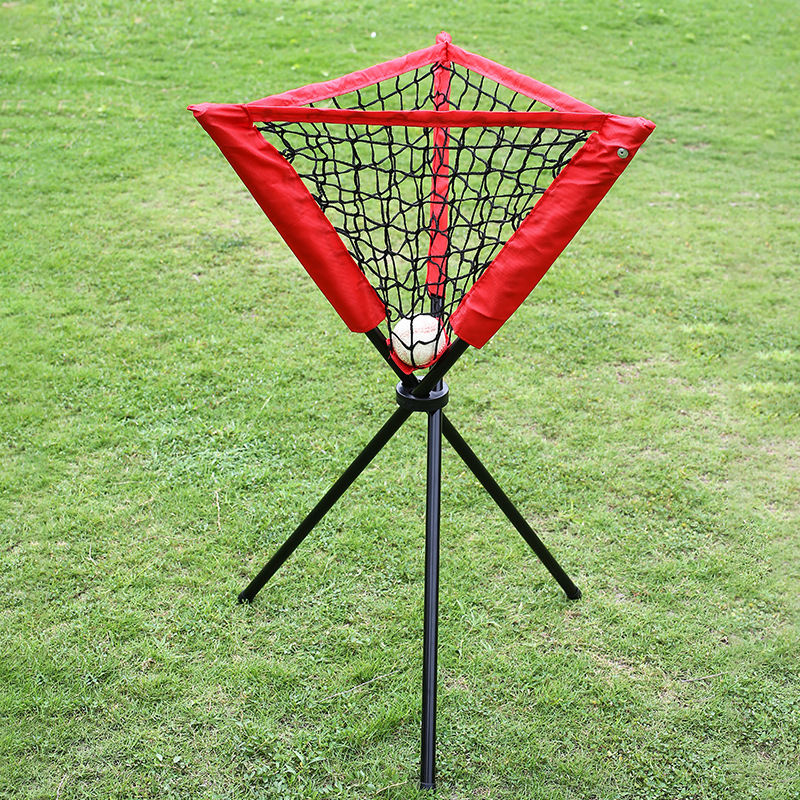 Outdoor Cross-Border Baseball and Softball Net Bag Triangle Ball Collection Rack Baseball Ball Collector Simple and Portable Ball Collection Net