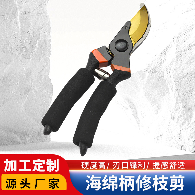 Sponge Handle Pruning Shears Gardening Nursery Fruit Branches Labor-Saving Pruning Thick Branches Garden Fruit Tree Shears Wholesale