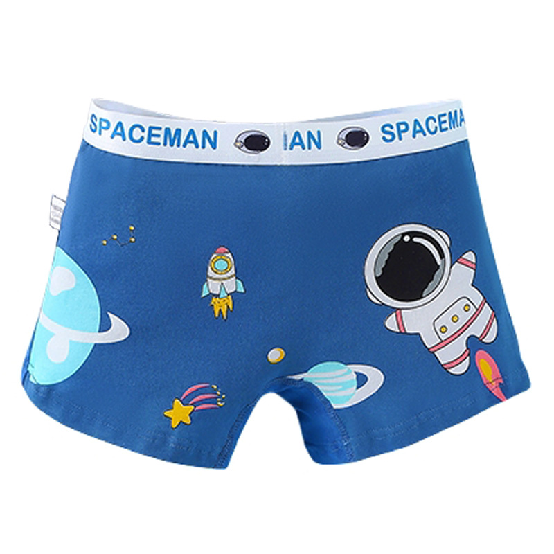 Picture of Boys' Underwear Cotton Boxer Small Medium Big Kids Baby Boy Boxer Underpants Cartoon Cotton Shorts Spaceman