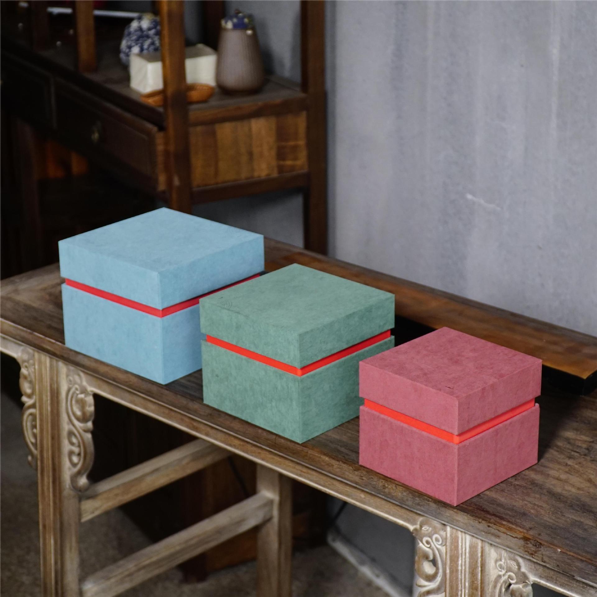 Heaven and Earth Cover Velvet Gift Box Chinese Style Purple Clay Pot Master Cup Cover Bowl Tea Set Packaging Box Jade Ornaments Brocade Box