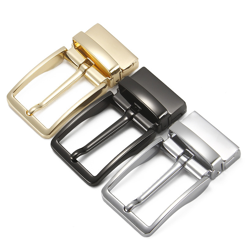 Guan Pin 3.5CM Men's Leather Head Wide Pin Buckle Belt Waist Head Men's Pants Head Business Casual Factory Outlet