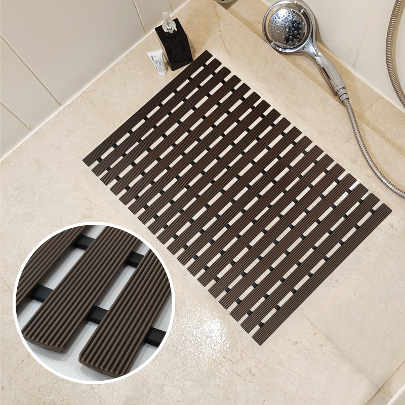 New rubber bottom back PVC bathroom non-slip mat shower bath waterproof mat household non-slip bathroom mat