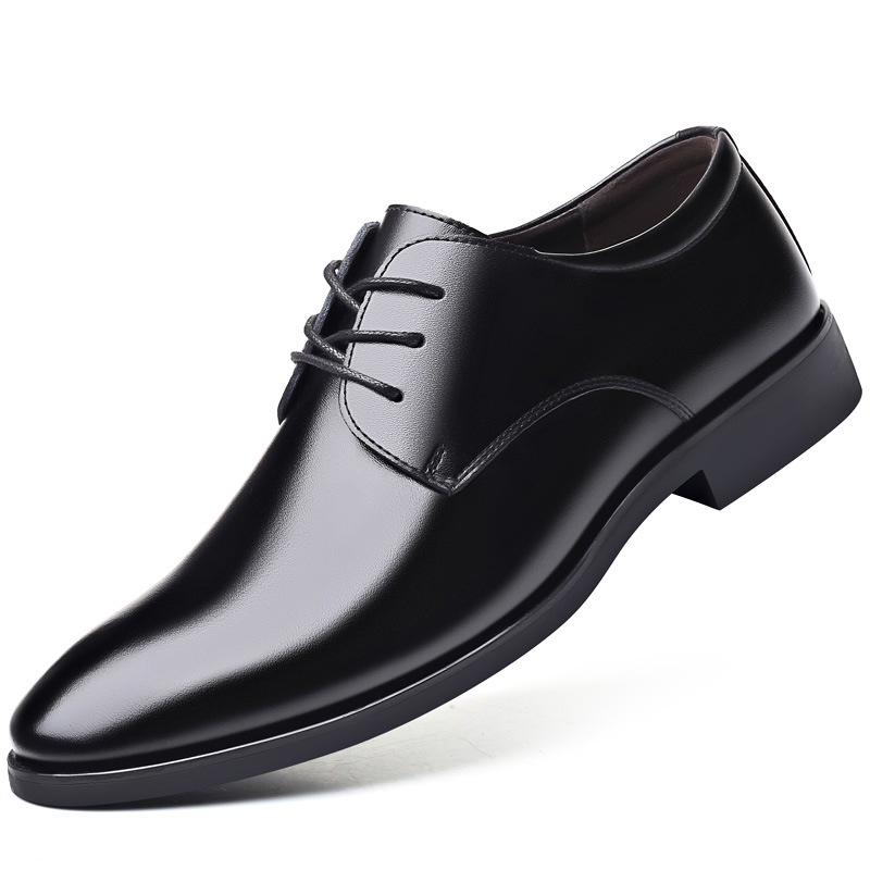 Picture of A generation of spring and autumn plus size shoes men's youth formal business casual shoes increased wedding shoes work shoes soft sole