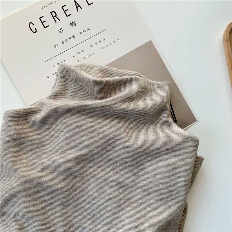 Picture of Brushed fleece-lined Thickened Warm Half-turtleneck Base Shirt Women's Autumn and Winter New Slim-fit Solid Color All-match Long-sleeve Top
