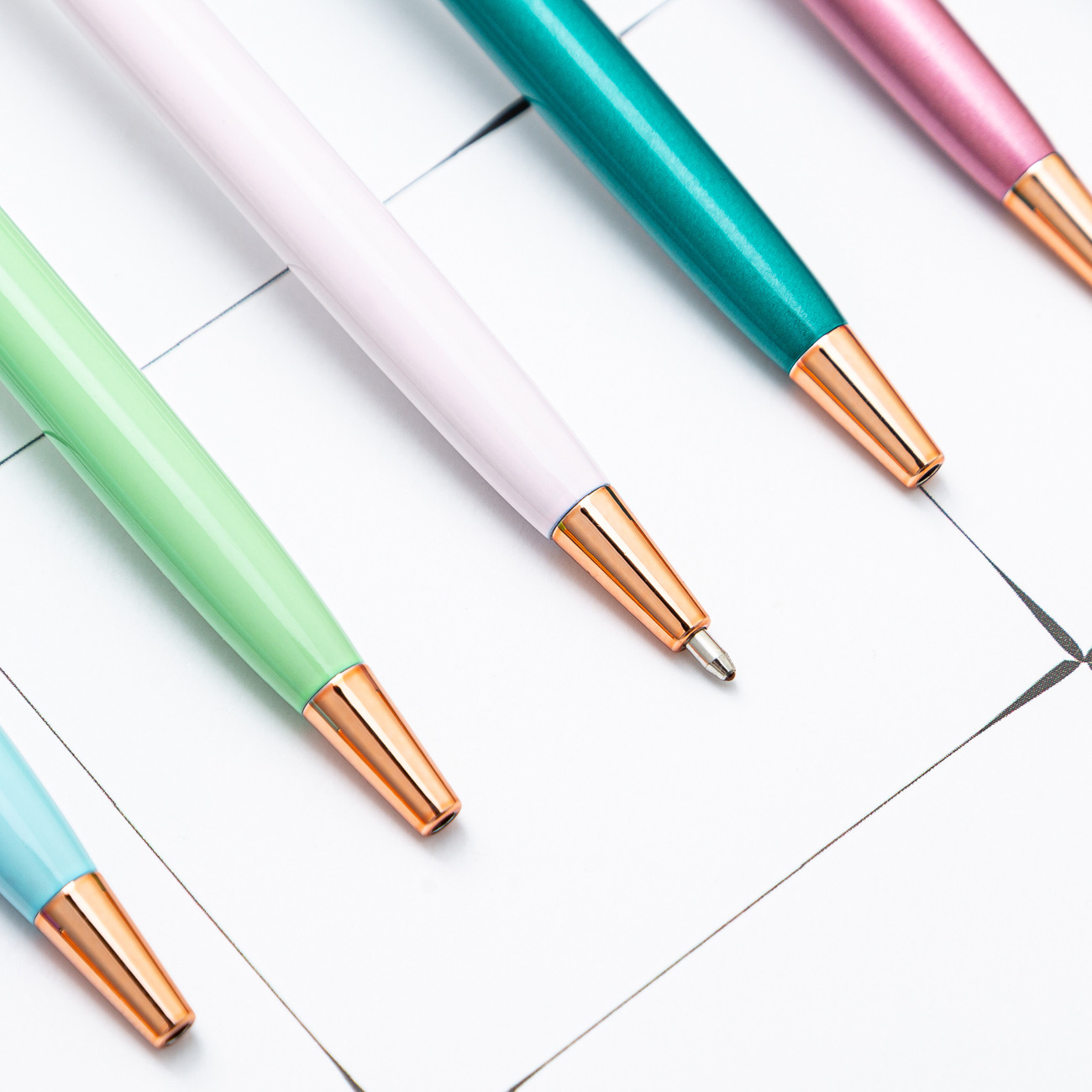 Picture of Metal pen flat head Gao Shi pen spot multicolored pen wholesale business advertising pen printing LOGO small Gao Shi ballpoint pen