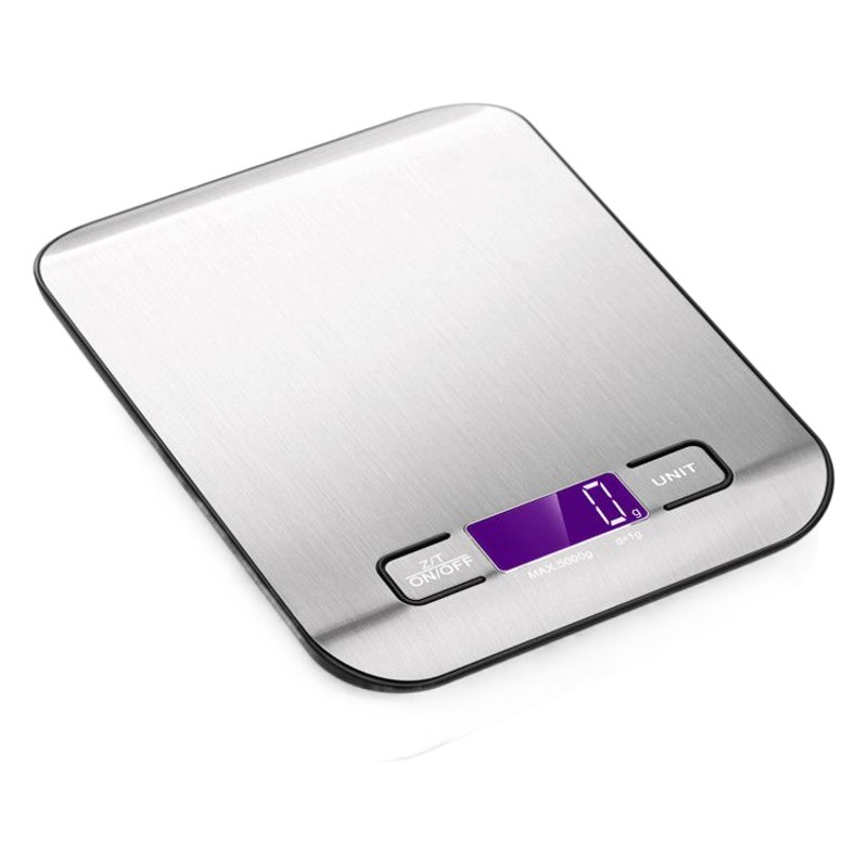 Household Food Scale Gram Scale Electronic Scale Stainless Steel Kitchen Scale Food Baking Scale Kitchen Electronic Scale Portable Bench Scale