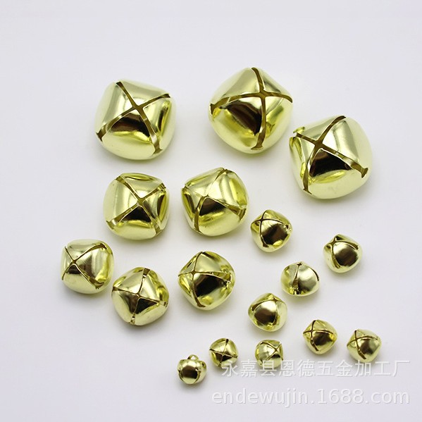 Picture of Bell 6mm-48mm manufacturers wholesale iron cross Bell vacuum plating Christmas tree Bell