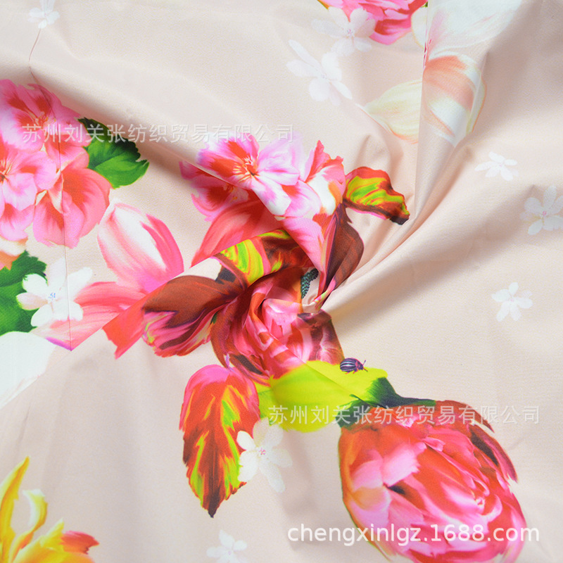 300T matte Chunya textile digital printing fabric PU White printable composite matte down jacket fabric