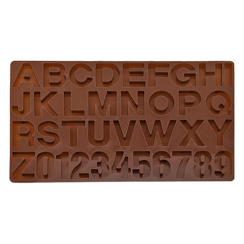 26 English Letter Silicone Mold Chocolate Candy Biscuit Cake Decoration Baking Mold Silicone Drop Mold