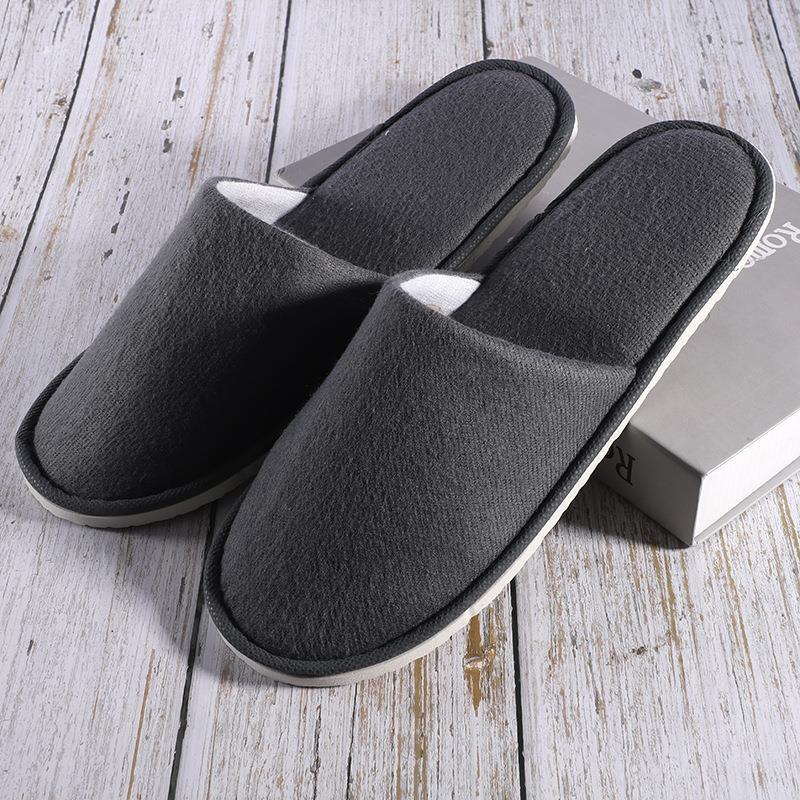 Picture of Hotel Slippers, Guesthouse and B&B Disposable Cotton Slippers, Winter Travel Home Hospitality, Thickeneded Non-Slip Logo Wholesale