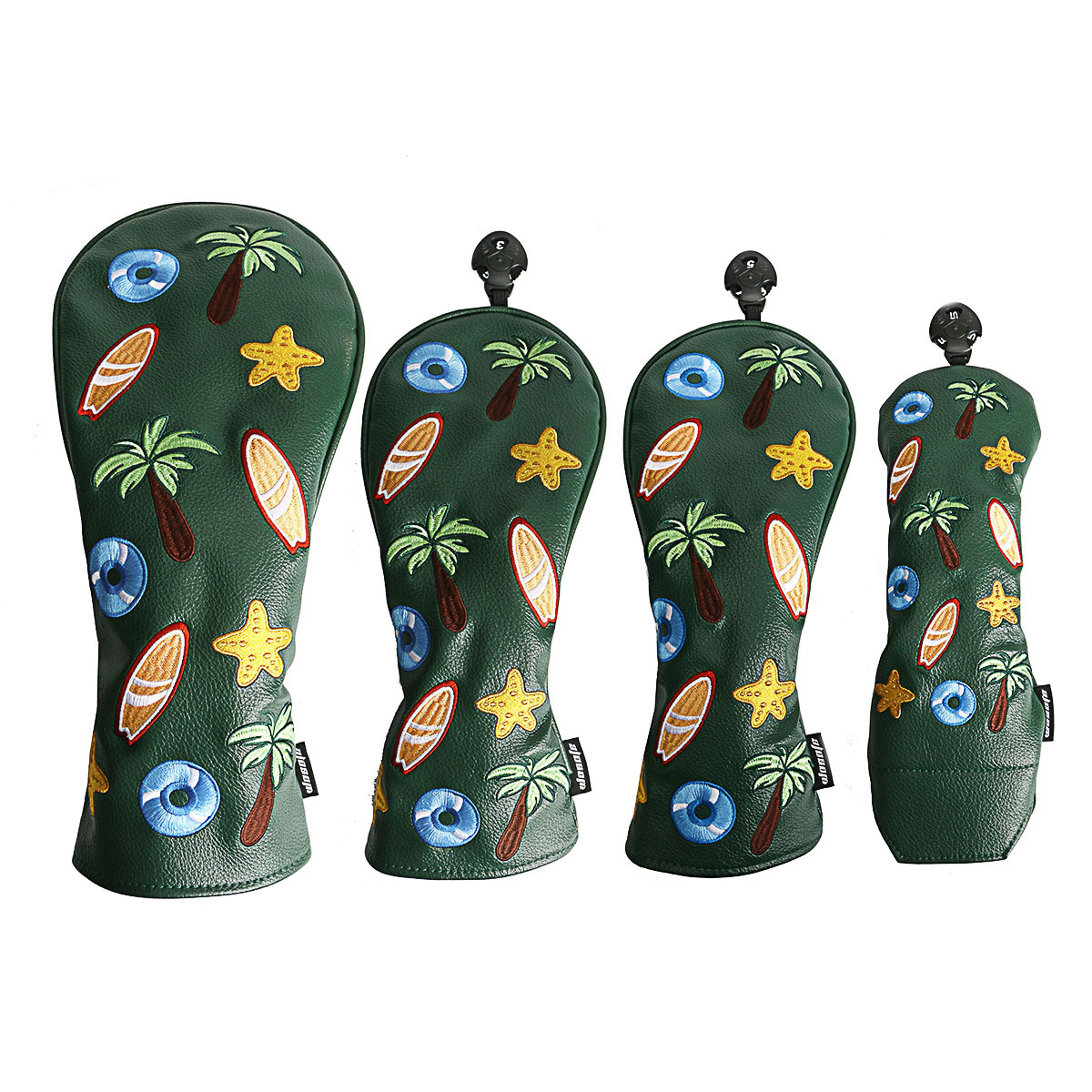 Obm New Golf Club Cap Cover Coconut Tree Club Cover Protective Cover Cross-Border Best-Selling Golfheadcover