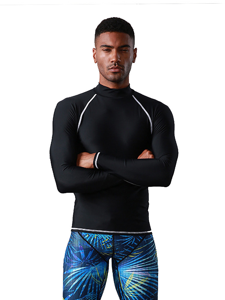 Picture of Sharbat men's long-sleeved diving suit sun protection swimsuit quick-drying jellyfish suit top snorkeling slim diving swimsuit