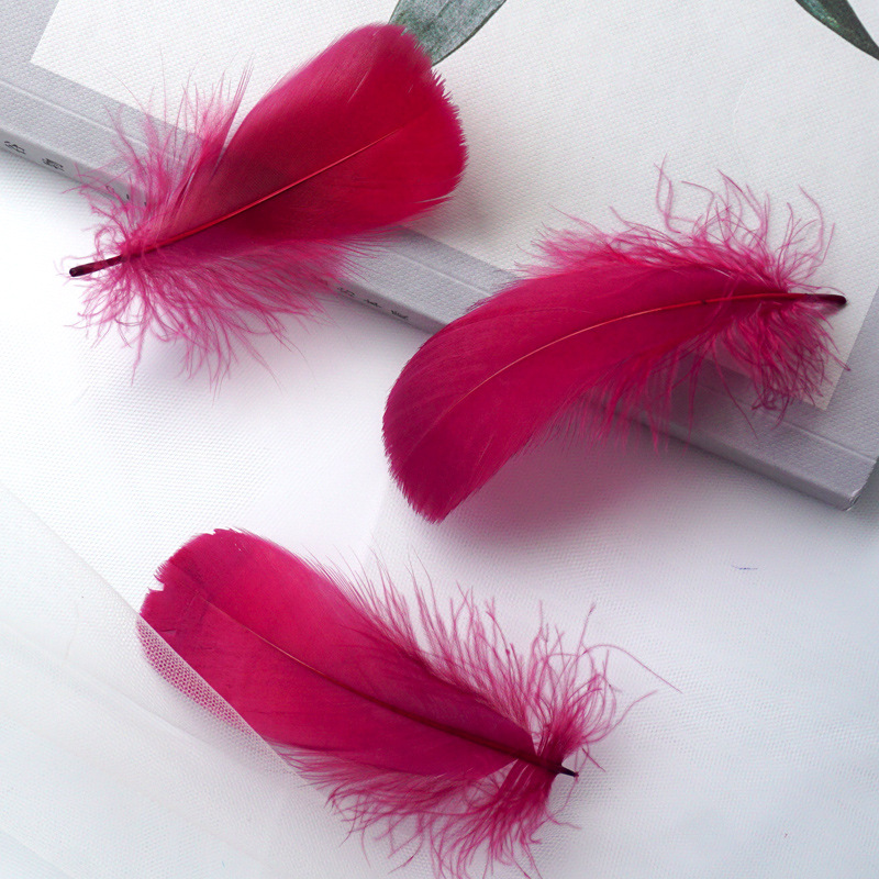 Picture of Macaron color feather decoration goose feather large and medium floating dream catcher gift box filled bouquet diy handmade material