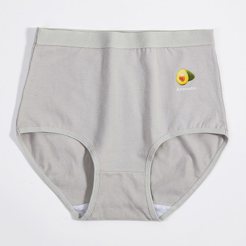 Picture of Mom's High-Waisted Pure Cotton Underwear Women's Butt Lifting and Tummy Control Large Size Underwear Women's 100kg Pure Cotton Women's Briefs