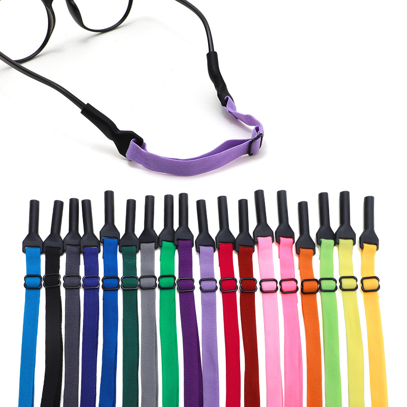 Picture of Color glasses elastic rope polyester silicone metal glasses rope chain non-slip fixed glasses accessories children adult